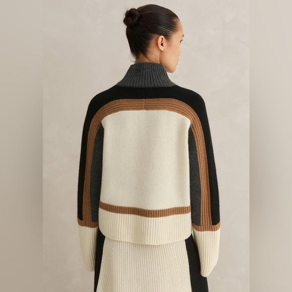 NEW ME + EM sweater merino wool & cashmere sz L - Picture 3 of 12